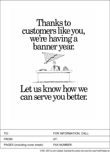 How Can We Serve You Better? fax cover sheet