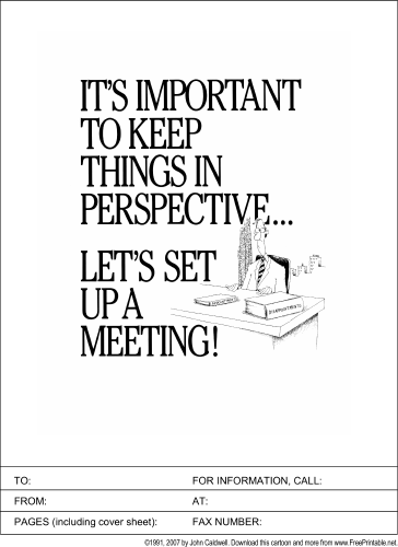 Let's Set Up A Meeting fax cover sheet