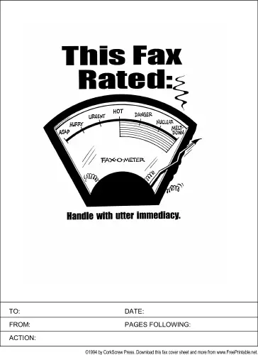 Urgent fax cover sheet