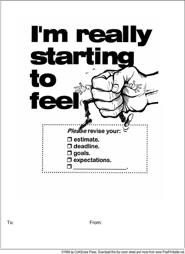 Feeling Strangled fax cover sheet